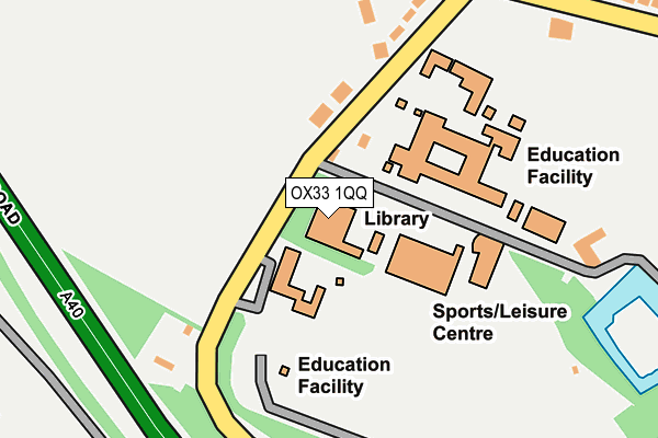 OX33 1QQ map - OS OpenMap – Local (Ordnance Survey) OX33 1QQ map - OS OpenMap – Local (Ordnance Survey)