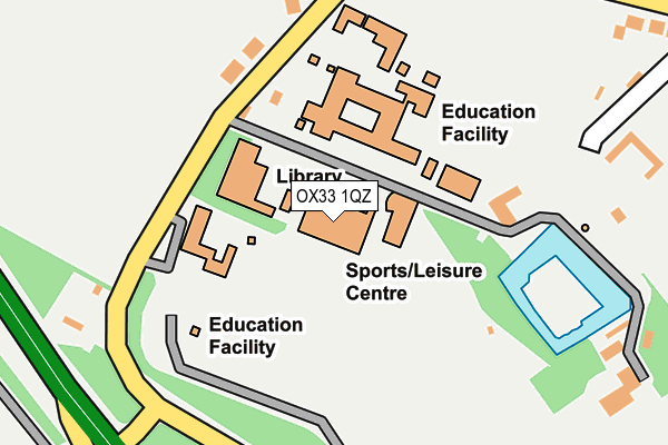 OX33 1QZ map - OS OpenMap – Local (Ordnance Survey) OX33 1QZ map - OS OpenMap – Local (Ordnance Survey)
