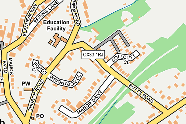 OX33 1RJ map - OS OpenMap – Local (Ordnance Survey) OX33 1RJ map - OS OpenMap – Local (Ordnance Survey)