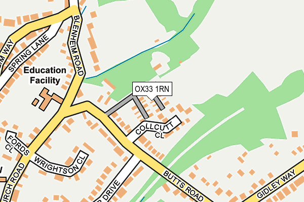 OX33 1RN map - OS OpenMap – Local (Ordnance Survey) OX33 1RN map - OS OpenMap – Local (Ordnance Survey)