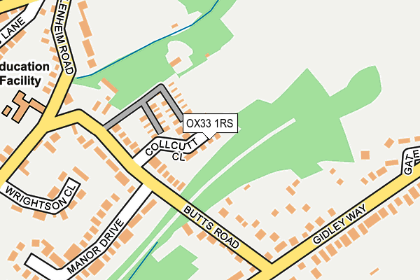 OX33 1RS map - OS OpenMap – Local (Ordnance Survey) OX33 1RS map - OS OpenMap – Local (Ordnance Survey)