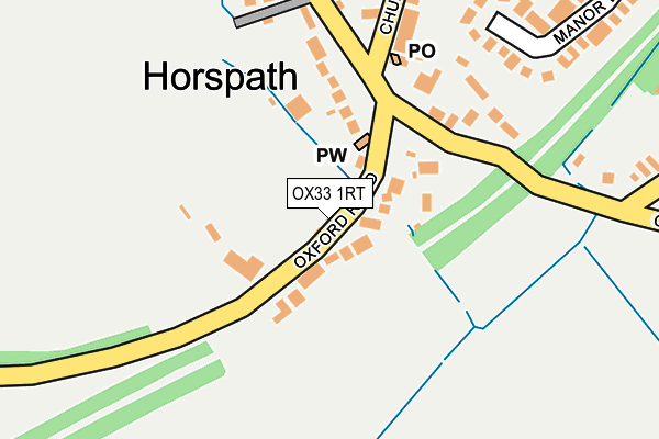 OX33 1RT map - OS OpenMap – Local (Ordnance Survey)