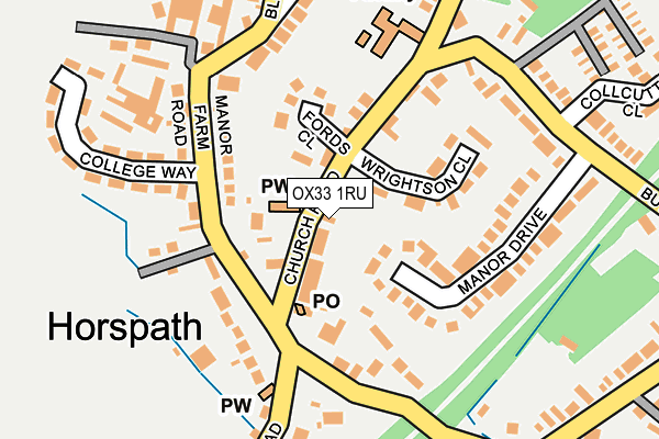 OX33 1RU map - OS OpenMap – Local (Ordnance Survey) OX33 1RU map - OS OpenMap – Local (Ordnance Survey)