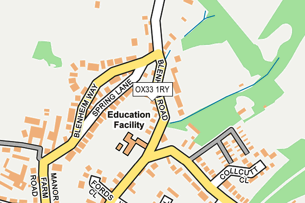 OX33 1RY map - OS OpenMap – Local (Ordnance Survey) OX33 1RY map - OS OpenMap – Local (Ordnance Survey)