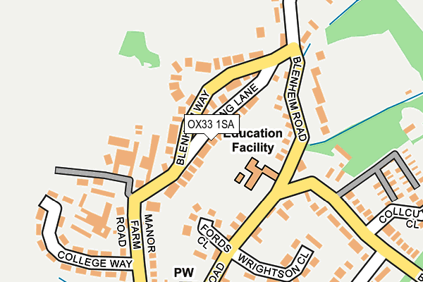 OX33 1SA map - OS OpenMap – Local (Ordnance Survey) OX33 1SA map - OS OpenMap – Local (Ordnance Survey)