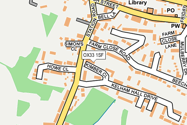 OX33 1SF map - OS OpenMap – Local (Ordnance Survey) OX33 1SF map - OS OpenMap – Local (Ordnance Survey)