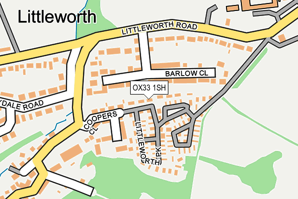 OX33 1SH map - OS OpenMap – Local (Ordnance Survey) OX33 1SH map - OS OpenMap – Local (Ordnance Survey)