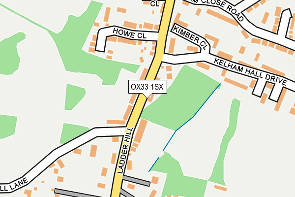 OX33 1SX map - OS OpenMap – Local (Ordnance Survey) OX33 1SX map - OS OpenMap – Local (Ordnance Survey)