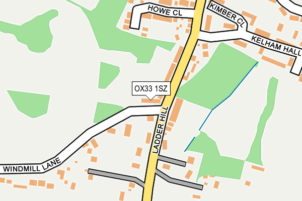 OX33 1SZ map - OS OpenMap – Local (Ordnance Survey) OX33 1SZ map - OS OpenMap – Local (Ordnance Survey)