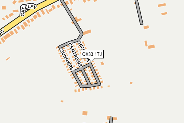 OX33 1TJ map - OS OpenMap – Local (Ordnance Survey) OX33 1TJ map - OS OpenMap – Local (Ordnance Survey)
