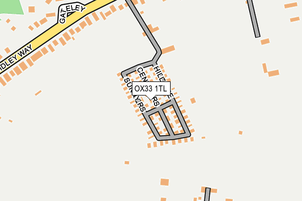 OX33 1TL map - OS OpenMap – Local (Ordnance Survey) OX33 1TL map - OS OpenMap – Local (Ordnance Survey)