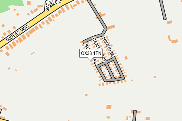 OX33 1TN map - OS OpenMap – Local (Ordnance Survey) OX33 1TN map - OS OpenMap – Local (Ordnance Survey)