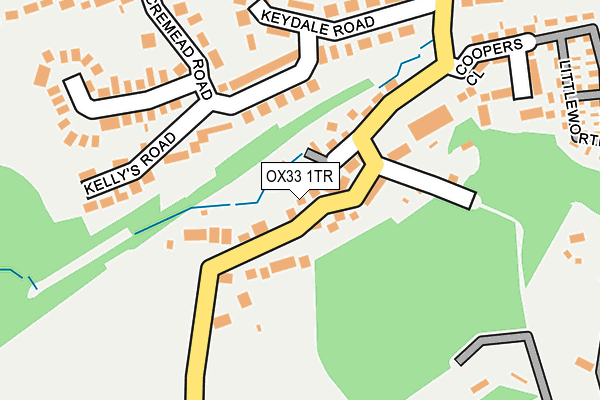 OX33 1TR map - OS OpenMap – Local (Ordnance Survey) OX33 1TR map - OS OpenMap – Local (Ordnance Survey)