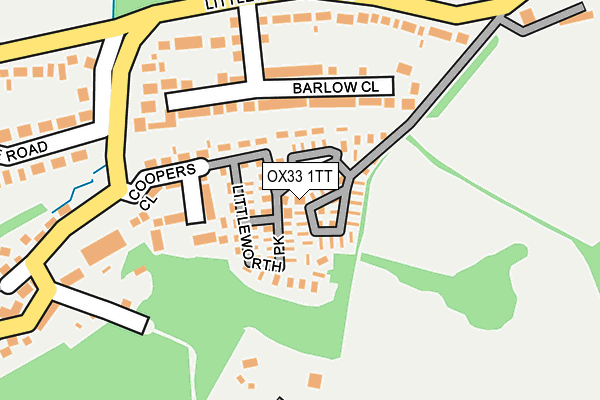 OX33 1TT map - OS OpenMap – Local (Ordnance Survey) OX33 1TT map - OS OpenMap – Local (Ordnance Survey)