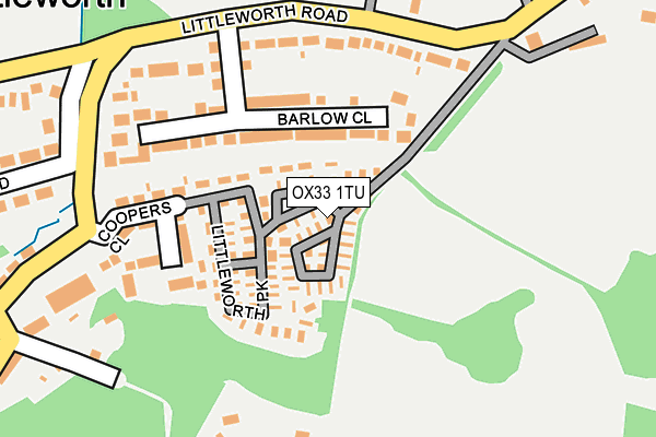 OX33 1TU map - OS OpenMap – Local (Ordnance Survey) OX33 1TU map - OS OpenMap – Local (Ordnance Survey)