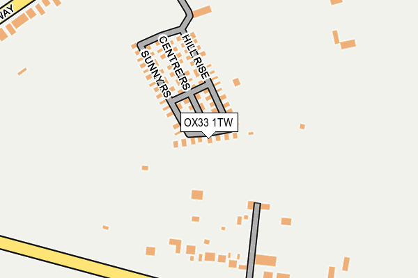 OX33 1TW map - OS OpenMap – Local (Ordnance Survey) OX33 1TW map - OS OpenMap – Local (Ordnance Survey)