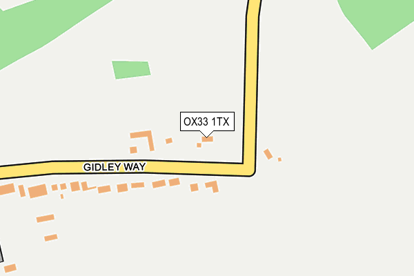 OX33 1TX map - OS OpenMap – Local (Ordnance Survey) OX33 1TX map - OS OpenMap – Local (Ordnance Survey)