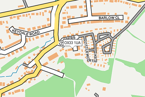 OX33 1UA map - OS OpenMap – Local (Ordnance Survey) OX33 1UA map - OS OpenMap – Local (Ordnance Survey)