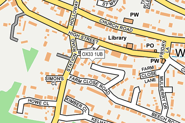 OX33 1UB map - OS OpenMap – Local (Ordnance Survey) OX33 1UB map - OS OpenMap – Local (Ordnance Survey)