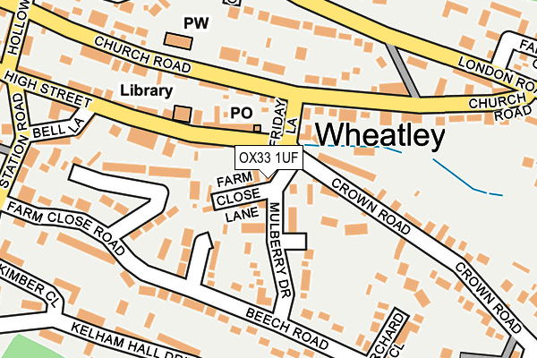 OX33 1UF map - OS OpenMap – Local (Ordnance Survey) OX33 1UF map - OS OpenMap – Local (Ordnance Survey)