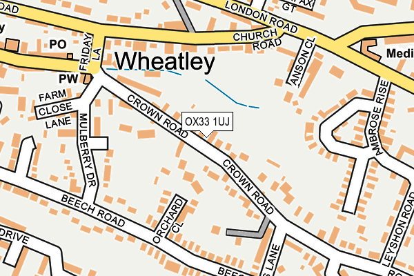 OX33 1UJ map - OS OpenMap – Local (Ordnance Survey) OX33 1UJ map - OS OpenMap – Local (Ordnance Survey)