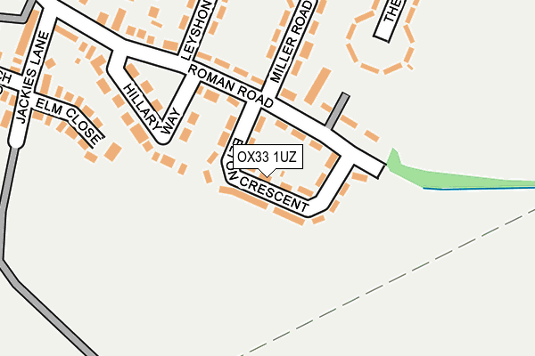 OX33 1UZ map - OS OpenMap – Local (Ordnance Survey) OX33 1UZ map - OS OpenMap – Local (Ordnance Survey)