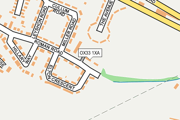 OX33 1XA map - OS OpenMap – Local (Ordnance Survey) OX33 1XA map - OS OpenMap – Local (Ordnance Survey)