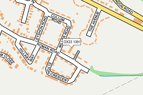 OX33 1XH map - OS OpenMap – Local (Ordnance Survey) OX33 1XH map - OS OpenMap – Local (Ordnance Survey)