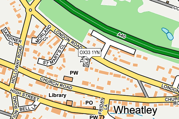 OX33 1YN map - OS OpenMap – Local (Ordnance Survey) OX33 1YN map - OS OpenMap – Local (Ordnance Survey)