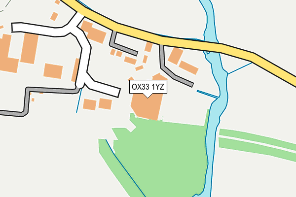 OX33 1YZ map - OS OpenMap – Local (Ordnance Survey) OX33 1YZ map - OS OpenMap – Local (Ordnance Survey)