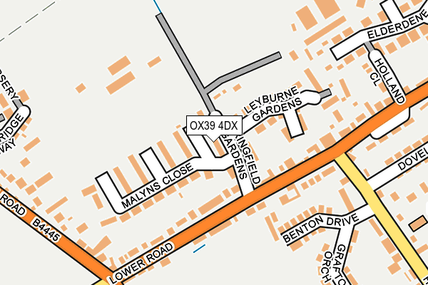 OX39 4DX map - OS OpenMap – Local (Ordnance Survey) OX39 4DX map - OS OpenMap – Local (Ordnance Survey)