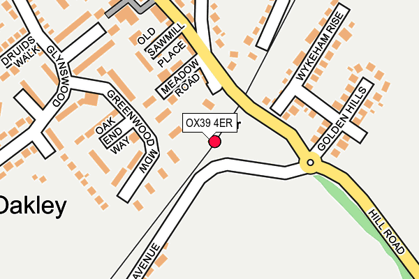 OX39 4ER map - OS OpenMap – Local (Ordnance Survey) OX39 4ER map - OS OpenMap – Local (Ordnance Survey)