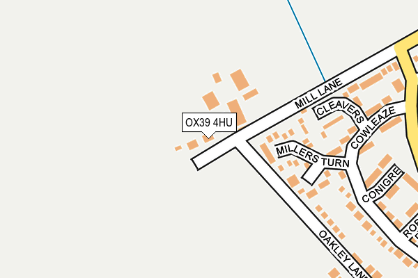 OX39 4HU map - OS OpenMap – Local (Ordnance Survey) OX39 4HU map - OS OpenMap – Local (Ordnance Survey)