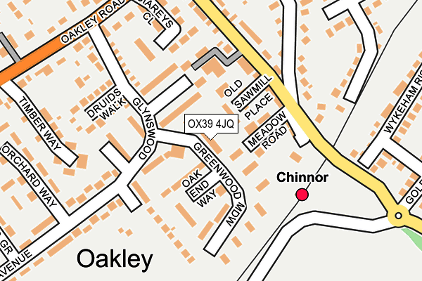 OX39 4JQ map - OS OpenMap – Local (Ordnance Survey)