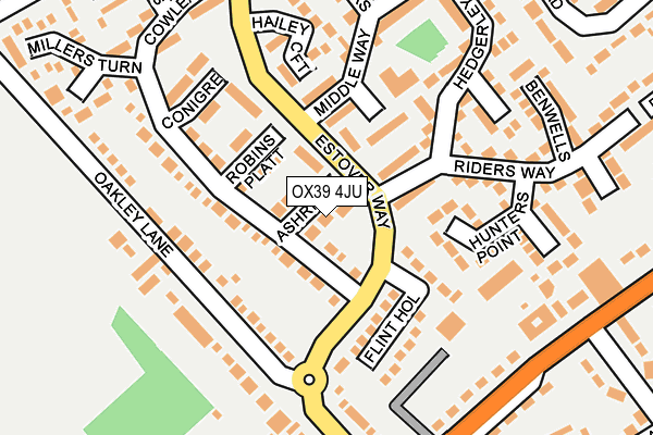 OX39 4JU map - OS OpenMap – Local (Ordnance Survey)