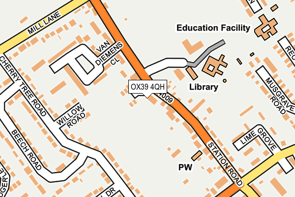 OX39 4QH map - OS OpenMap – Local (Ordnance Survey) OX39 4QH map - OS OpenMap – Local (Ordnance Survey)