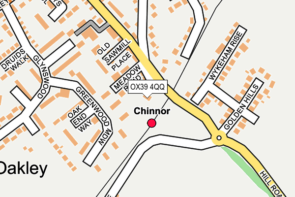 OX39 4QQ map - OS OpenMap – Local (Ordnance Survey)