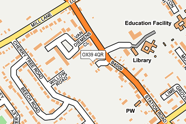 OX39 4QR map - OS OpenMap – Local (Ordnance Survey)
