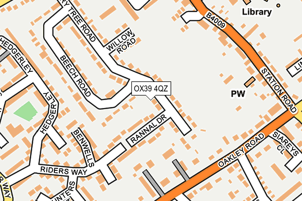 OX39 4QZ map - OS OpenMap – Local (Ordnance Survey)