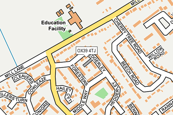 OX39 4TJ map - OS OpenMap – Local (Ordnance Survey)