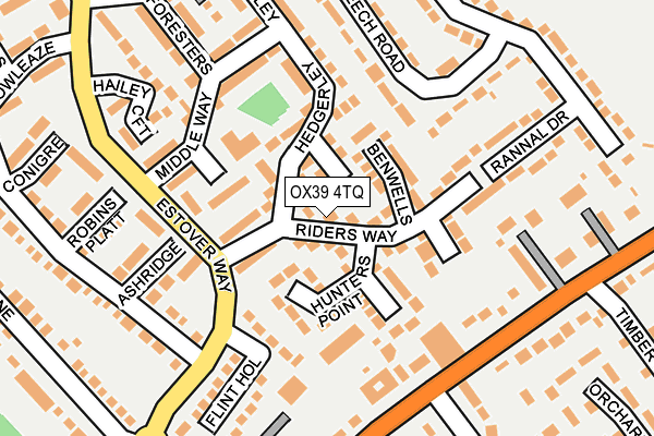 OX39 4TQ map - OS OpenMap – Local (Ordnance Survey)