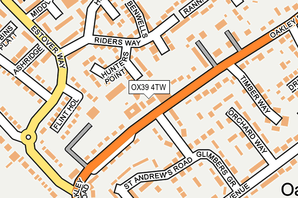 OX39 4TW map - OS OpenMap – Local (Ordnance Survey)