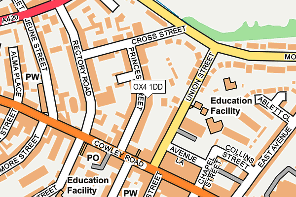 OX4 1DD map - OS OpenMap – Local (Ordnance Survey) OX4 1DD map - OS OpenMap – Local (Ordnance Survey)