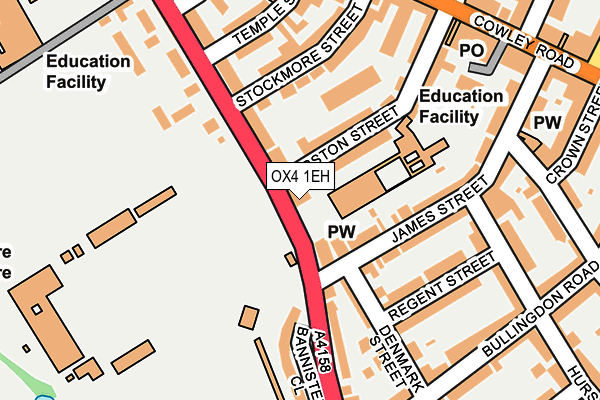 OX4 1EH map - OS OpenMap – Local (Ordnance Survey) OX4 1EH map - OS OpenMap – Local (Ordnance Survey)