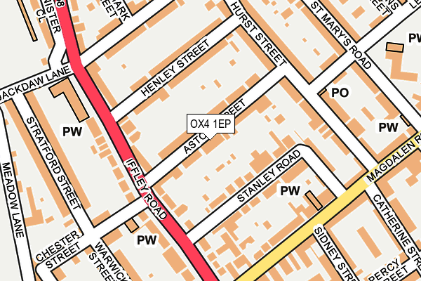 OX4 1EP map - OS OpenMap – Local (Ordnance Survey) OX4 1EP map - OS OpenMap – Local (Ordnance Survey)