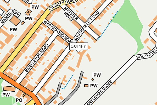 OX4 1FY map - OS OpenMap – Local (Ordnance Survey) OX4 1FY map - OS OpenMap – Local (Ordnance Survey)