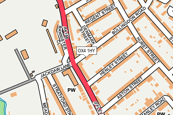OX4 1HY map - OS OpenMap – Local (Ordnance Survey) OX4 1HY map - OS OpenMap – Local (Ordnance Survey)