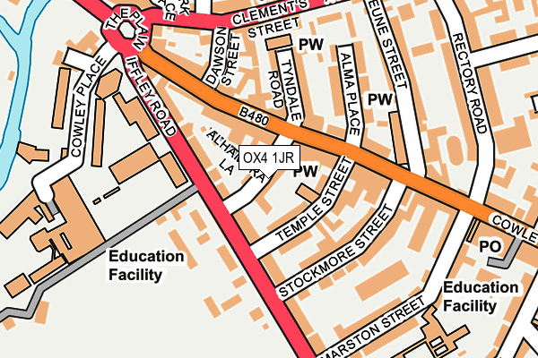 OX4 1JR map - OS OpenMap – Local (Ordnance Survey) OX4 1JR map - OS OpenMap – Local (Ordnance Survey)