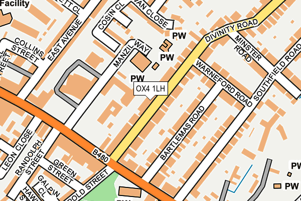 OX4 1LH map - OS OpenMap – Local (Ordnance Survey) OX4 1LH map - OS OpenMap – Local (Ordnance Survey)