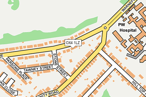 OX4 1LZ map - OS OpenMap – Local (Ordnance Survey) OX4 1LZ map - OS OpenMap – Local (Ordnance Survey)